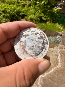 1 Hawaiian Dollar .999 Fine Silver Coin. Recovered From Lahaina Wildfire.