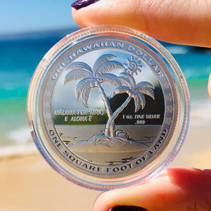 2 Hawaiian Dollars 1 oz .999 Fine Silver Coins