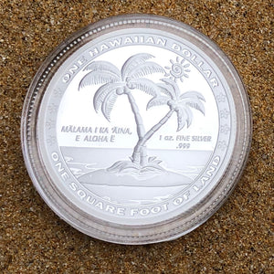 5 Hawaiian Dollars 1 oz .999 Fine Silver Coins